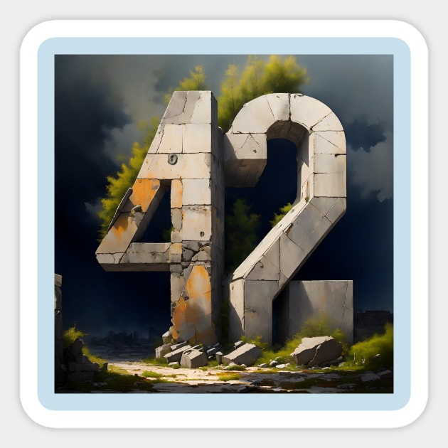 42 Sticker by Kalle